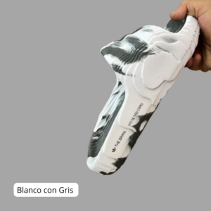 Blanco Con gris